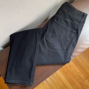 Express extra supersoft double button super high rise slim jeans